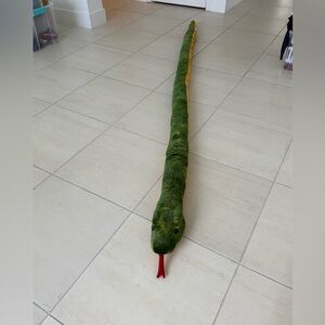Giant Green Stuffed Snake Toy